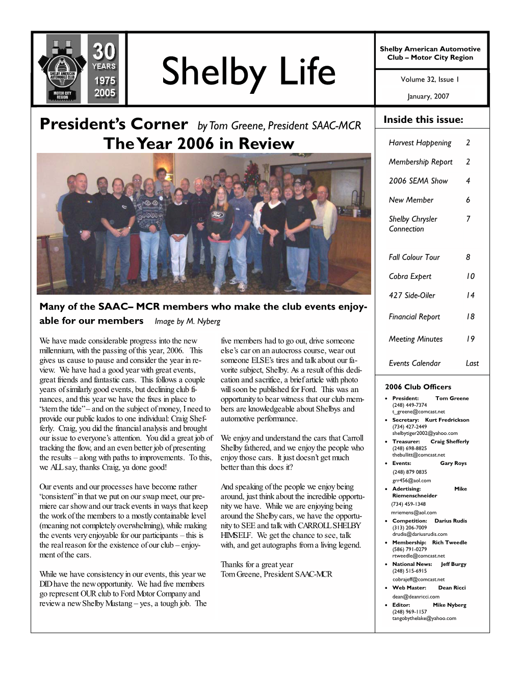 2007 Shelby Life Vol 32 Issue 1