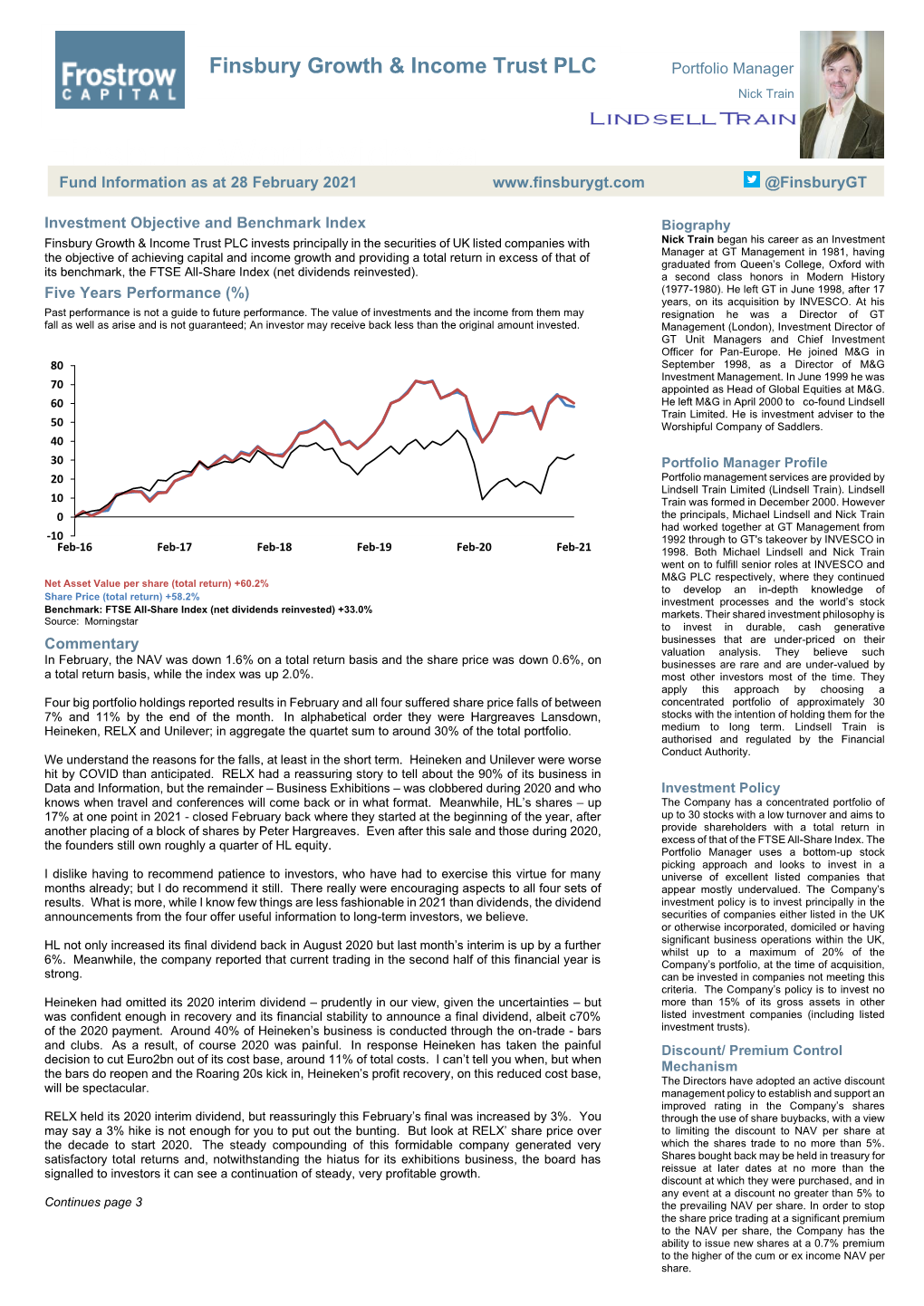 Finsbury Growth & Income Trust