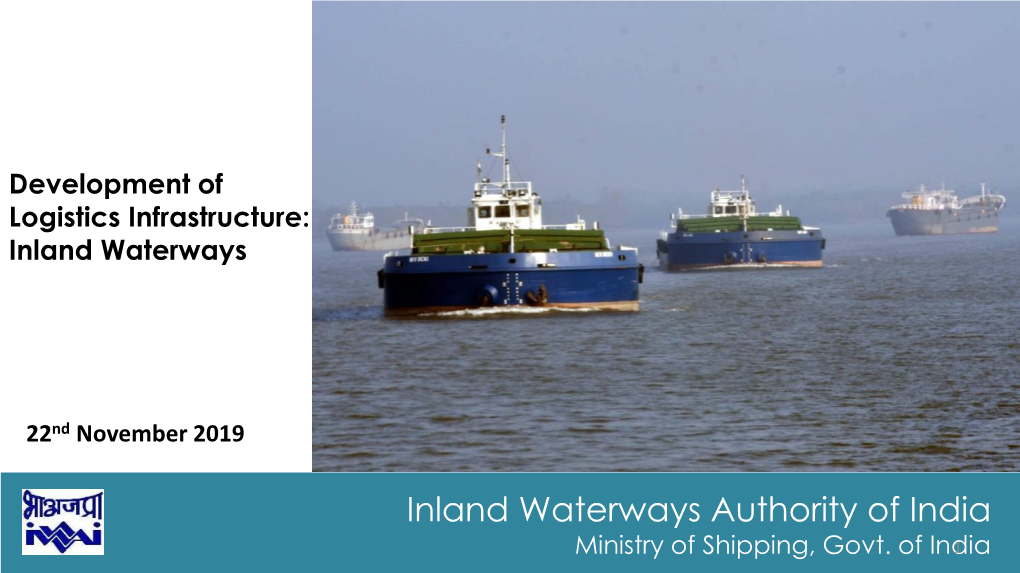 Inland Waterways Authority of India Ministry of Shipping, Govt