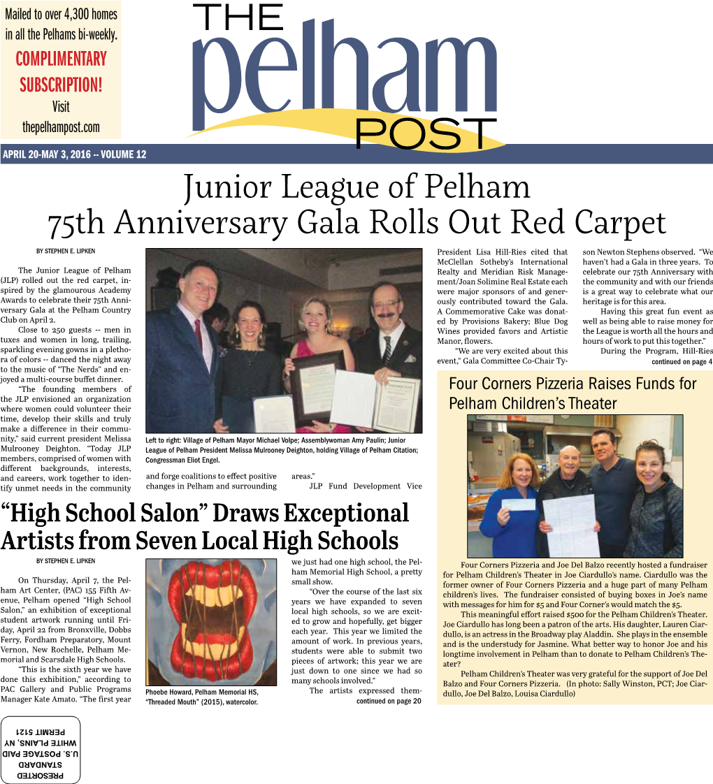 Junior League of Pelham 75Th Anniversary Gala Rolls out Red