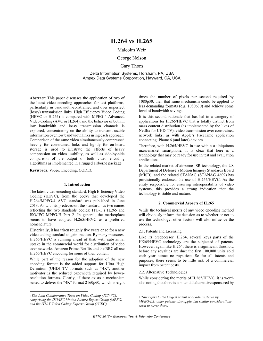 H.264 Vs H.265 Video Encoding Approaches