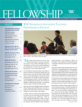 Fellowship: the Newsletter of the Woodrow Wilson National