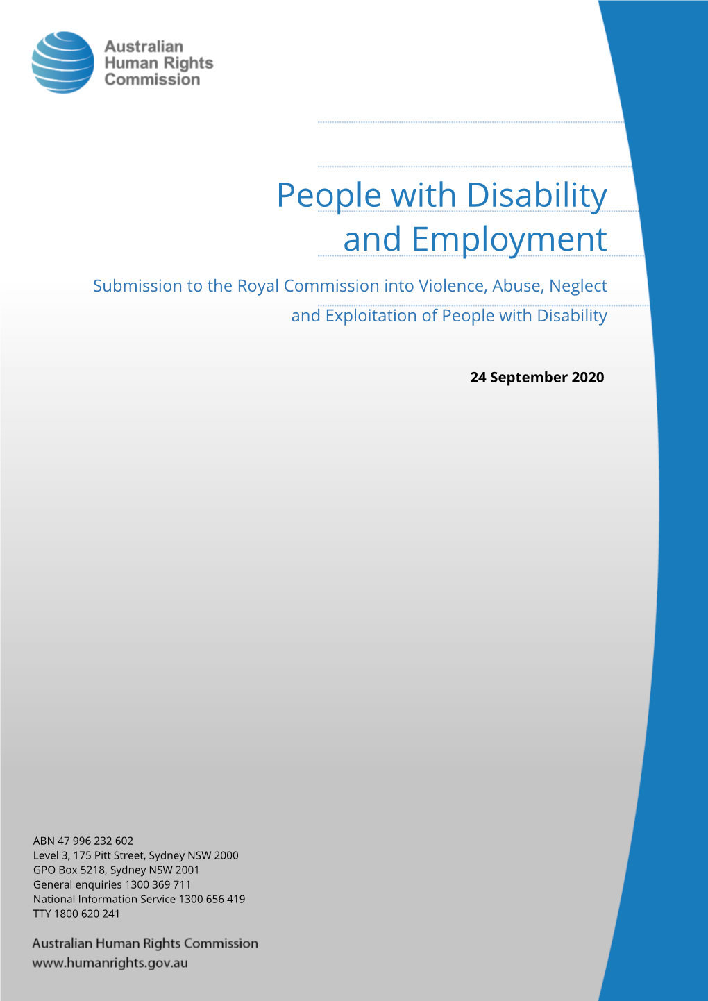 People with Disability and Employment