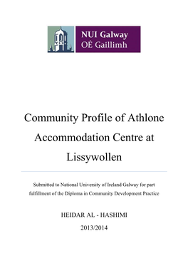 Athlone Accommodation Centre at Lissywollen