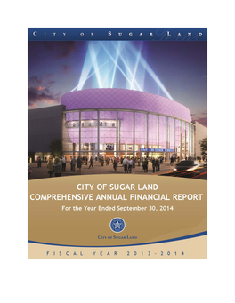 City of Sugar Land, Texas Comprehensive Annual Financial Report