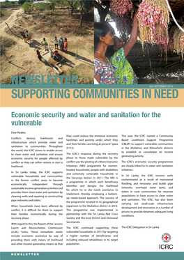 Newsletter Supporting Communities in Need