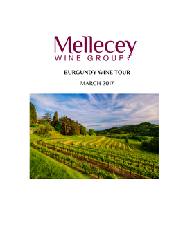 Burgundy Wine Tour March 2017