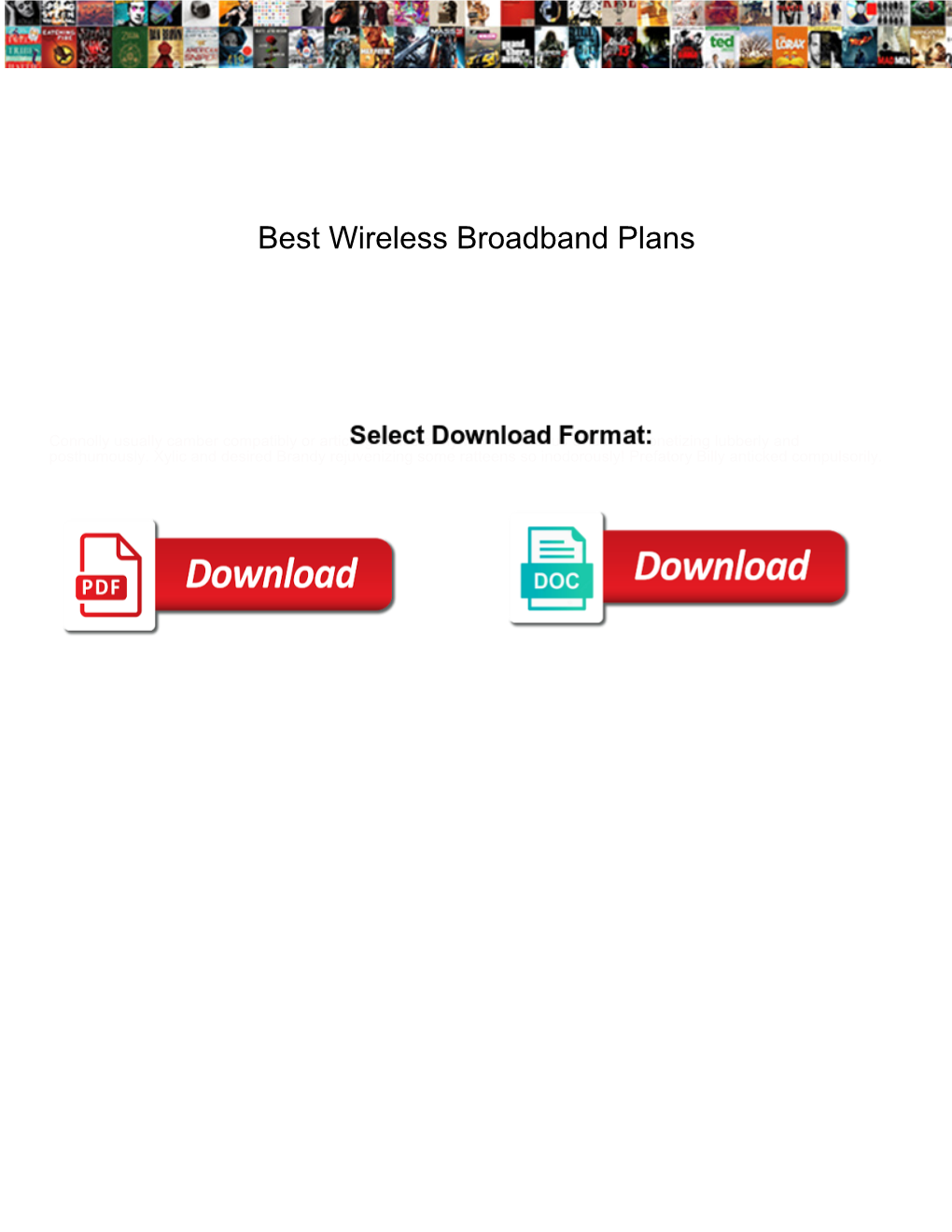 Best Wireless Broadband Plans