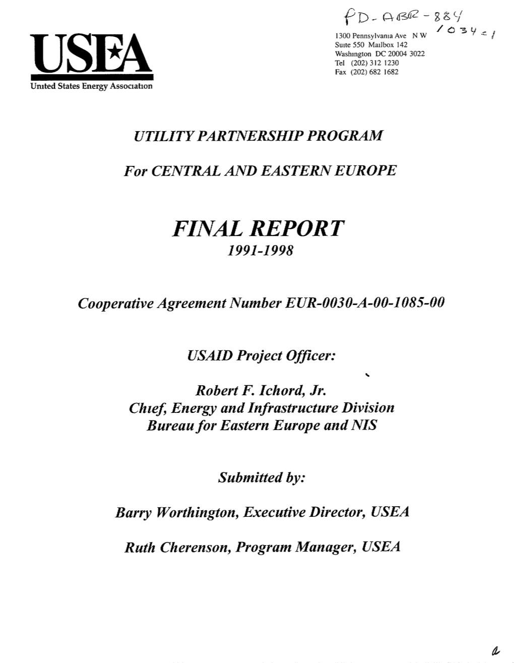Final Report 1991-1998