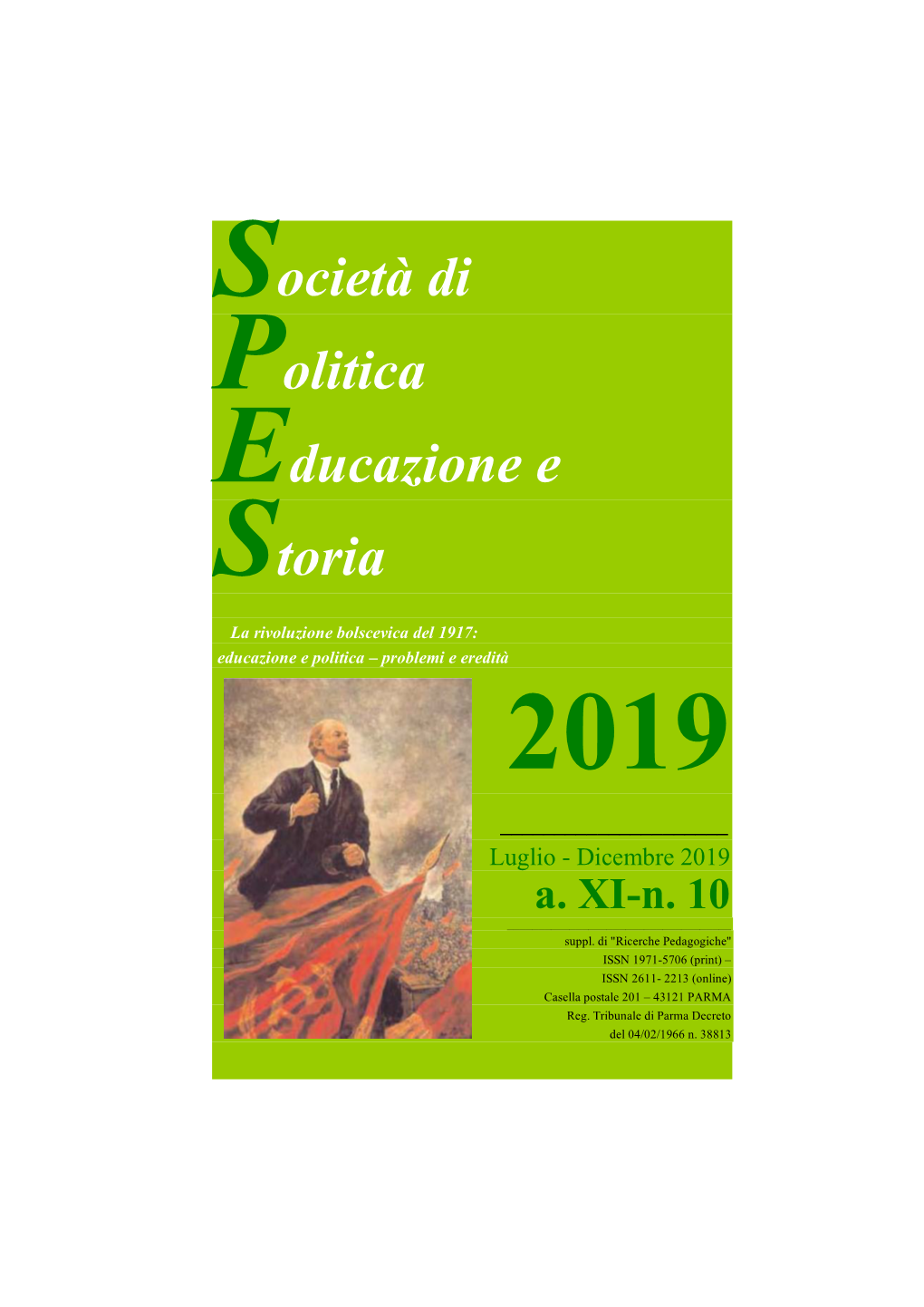 Società Di Politica Educazione E Storia