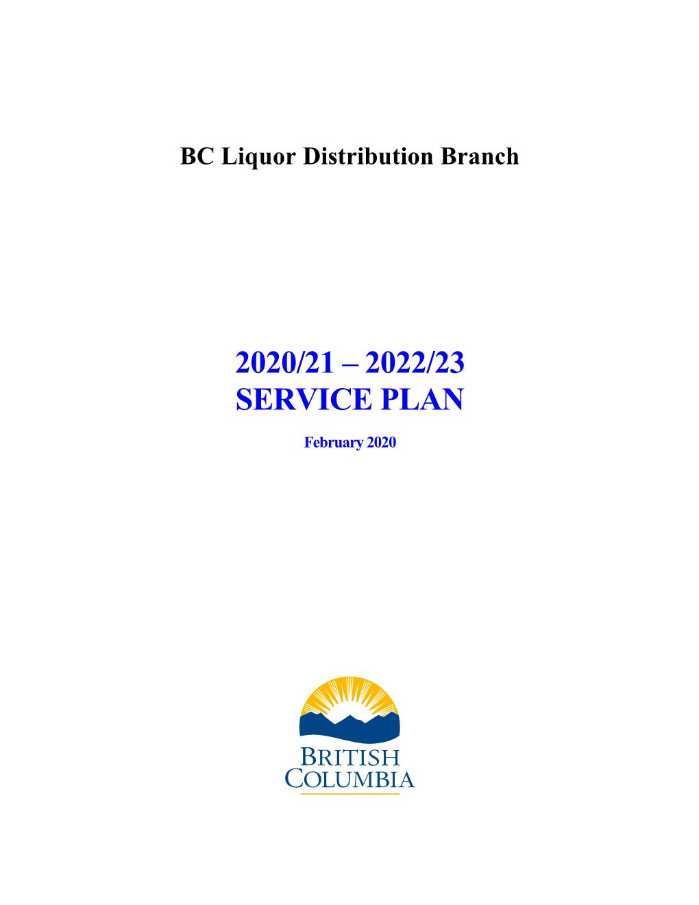 BC Liquor Distribution Branch 2020/21