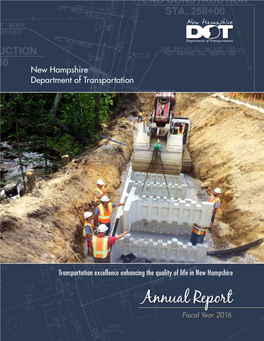 2016 Annual Report NHDOT ANNUAL REPORT FY 2016 at a Glance