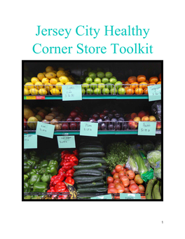 Jersey City Healthy Corner Store Toolkit