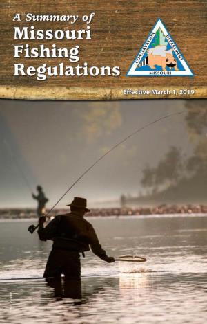 A Summary of Missouri Fishing Regulations 2019