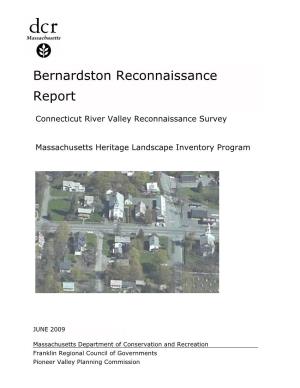Bernardston Reconnaissance Report