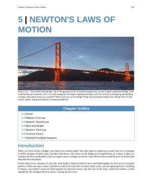 5 | Newton's Laws of Motion 207 5 | NEWTON's LAWS of MOTION