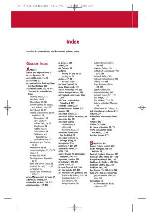 General Index A
