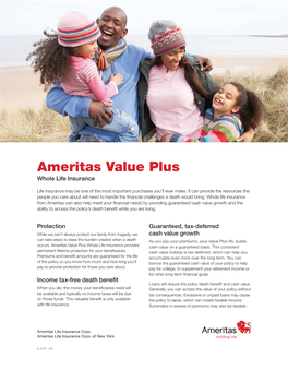 Ameritas Value Plus Whole Life Insurance