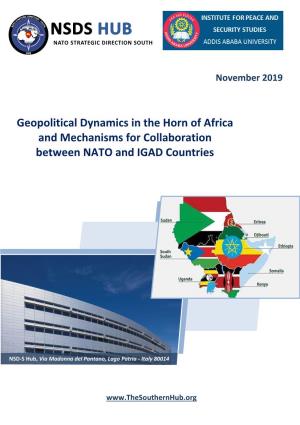 Geopolitical Dynamics in the Horn of Africa and Mechanisms for Collaboration Between NATO and IGAD Countries