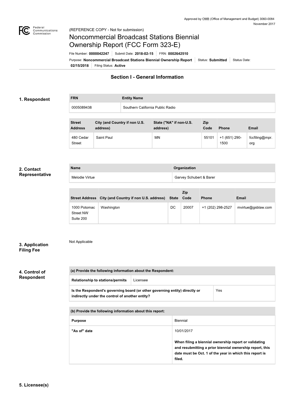 Noncommercial Broadcast Stations Biennial Ownership Report (FCC Form 323-E)