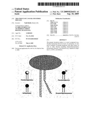 (12) Patent Application Publication (10) Pub. No.: US 2009/0226431 A1 Habib (43) Pub