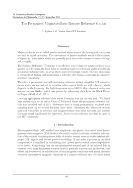 Proceedings of the 24Th Schmucker-Weidelt-Kolloquium