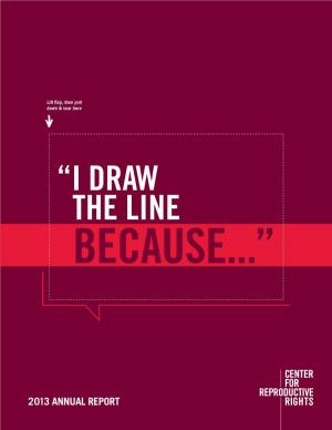 “I Draw the Line Because...”