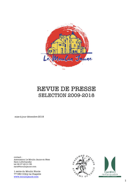 Revue De Presse Selection 2009-2018