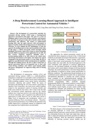 A Deep Reinforcement Learning-Based Approach to Intelligent Powertrain Control for Automated Vehicles *