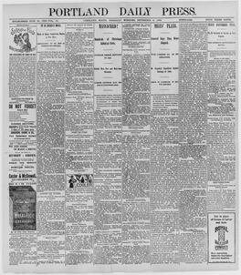 Portland Daily Press: September 8, 1898
