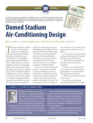 Domed Stadium Air-Conditioning Design