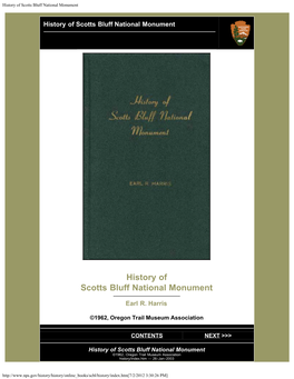 History of Scotts Bluff National Monument
