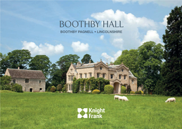 Boothby Hall Boothby Pagnell • Lincolnshire