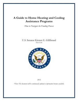 A Guide to Home Heating and Cooling Assistance Programs