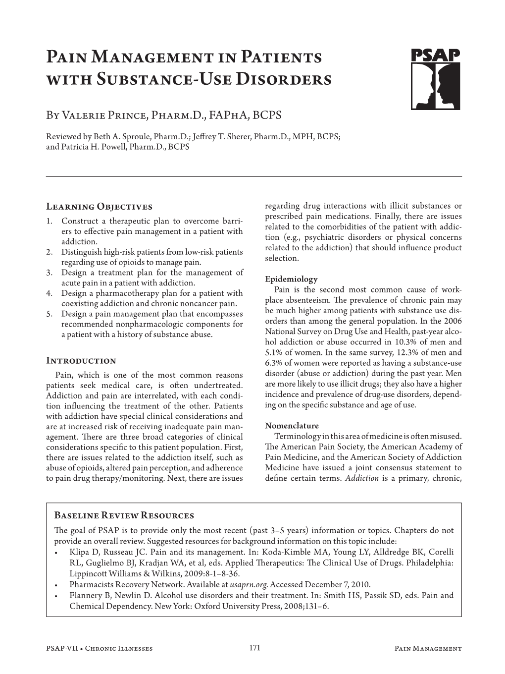 Pain Management in Patients with Substance-Use Disorders