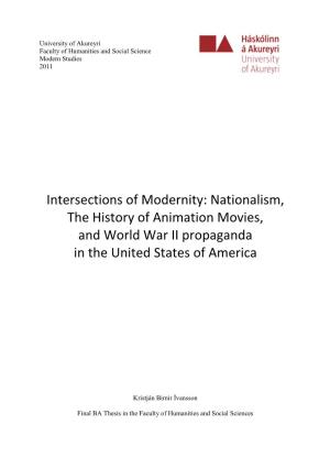 Nationalism, the History of Animation Movies, and World War II Propaganda in the United States of America
