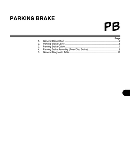 Parking Brake Pb