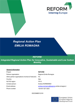 Regional Action Plan EMILIA ROMAGNA