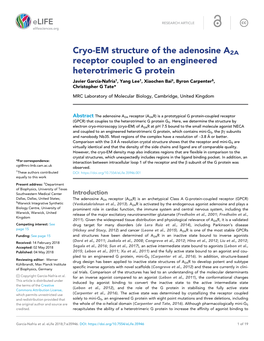 Cryo-EM Structure of the Adenosine A2A Receptor Coupled to An