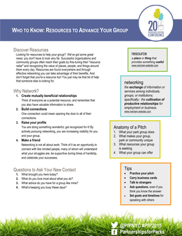 Sources to Advance Your Group