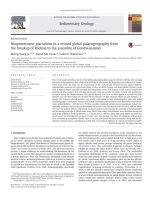 Neoproterozoic Glaciations in a Revised Global Palaeogeography from the Breakup of Rodinia to the Assembly of Gondwanaland