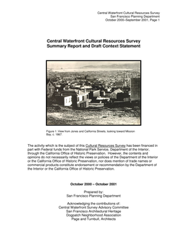 Central Waterfront Cultural Resources Survey Summary Report and Draft Context Statement