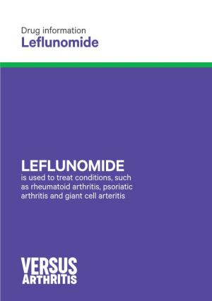 Download Leflunomide Information Booklet
