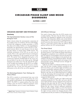 Circadian Phase Sleep and Mood Disorders (PDF)
