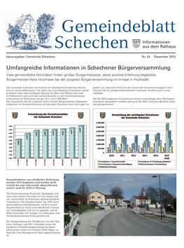 Gemeindeblatt Schechen Informationen