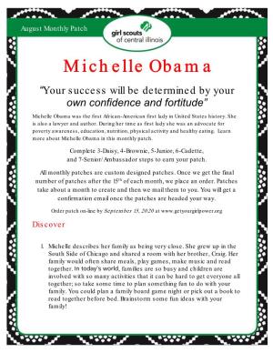 Michelle Obama “Your Success Will Be Determined by Your Own Confidence and Fortitude”
