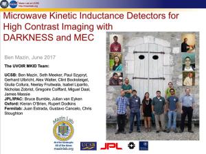 Microwave Kinetic Inductance Detectors for High Contrast Imaging with DARKNESS and MEC