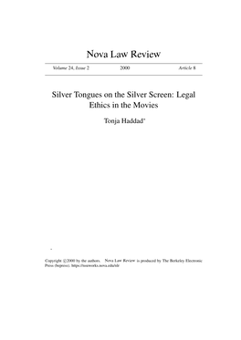 Legal Ethics in the Movies