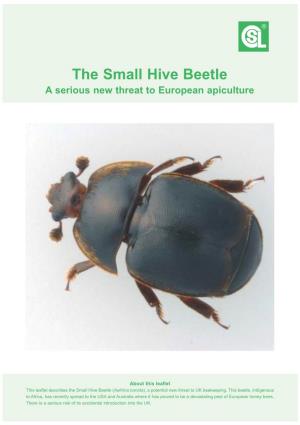 The Small Hive Beetle a Serious New Threat to European Apiculture