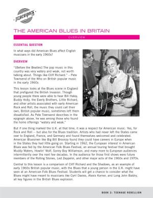 The American Blues in Britain
